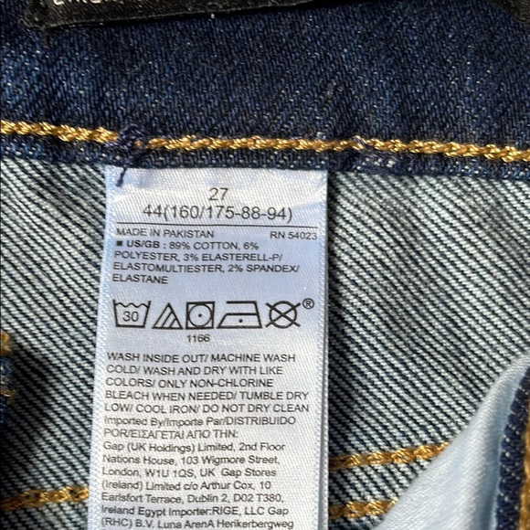 Banana Republic Blue Straight Leg Jeans Classic Denim NWOT - Picture 4 of 6